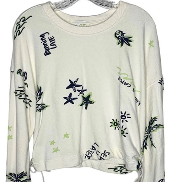 Aerie’s Off-Line, Sinfully Soft Summer Sweatshirt, Lightweight, Side Ties,Size S - Picture 5 of 12